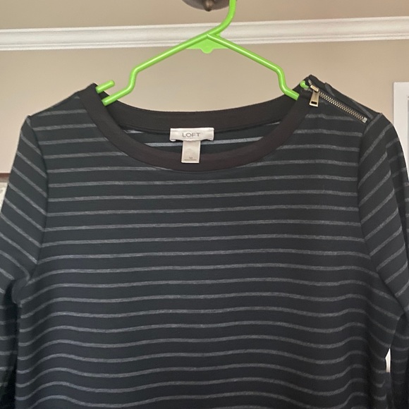 LOFT dress women size M stripes - Picture 4 of 6